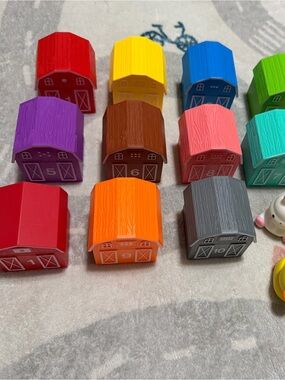 Colorful Kids Animal Barn Toy Set - Seen on Ms Rachel Show